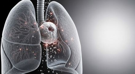 3d rendered medically accurate illustration of a lung tumor.