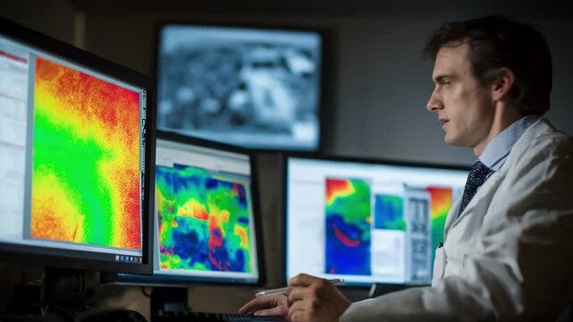 Researcher analyzing timetemperature variations during aluminum age hardening highlighting the impact on material hardness and structural integrity.