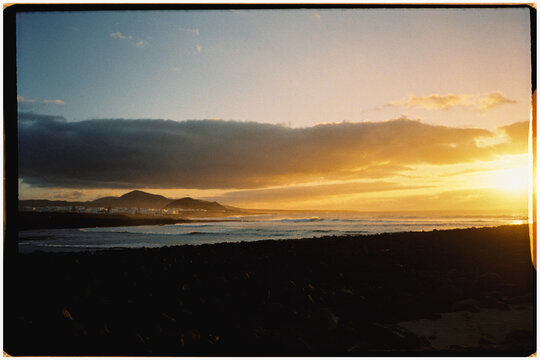 Landscape on the beaches of Pueblo de Tenesara, Tinajo, Lanzarote