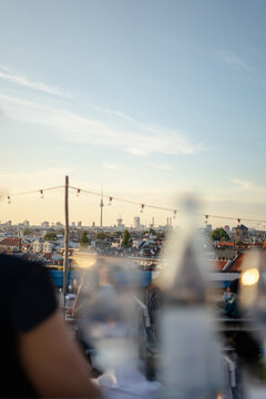 Rooftop terrace with Berlin TV tower view