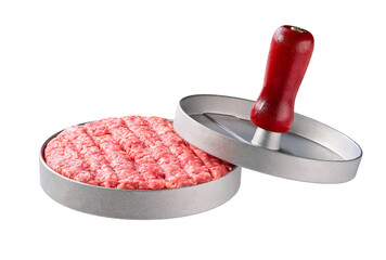 burger press isolated on a white background.