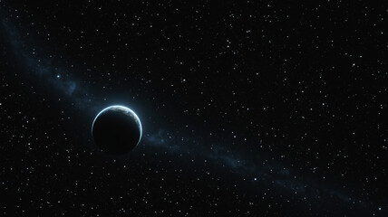 Distant earth-like exoplanet in a star-filled galaxy