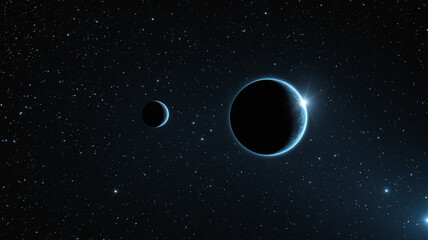 Distant earth-like exoplanet in a star-filled galaxy