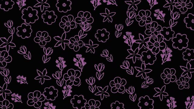 Soft and elegant floral watercolor pattern with pastel blossoms on a pink background, perfect for romantic, decorative, and fashion oriented designs.