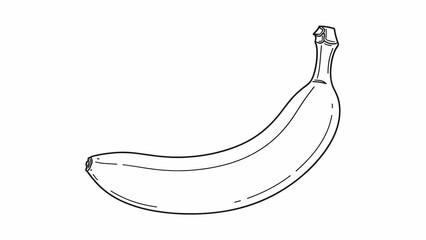 hand drawn illustration of a banana