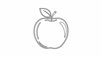 vector illustration of an apple