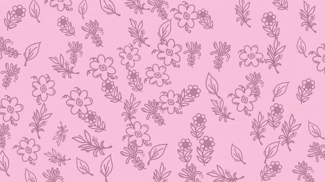 Soft and elegant floral watercolor pattern with pastel blossoms on a pink background, perfect for romantic, decorative, and fashion oriented designs.
