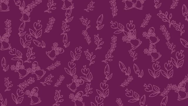 Soft and elegant floral watercolor pattern with pastel blossoms on a pink background, perfect for romantic, decorative, and fashion oriented designs.