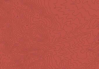 Curvas de nivel sobre fondo solido. Mapa topogr&aacute;fico