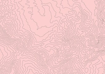 Curvas de nivel sobre fondo solido. Mapa topogr&aacute;fico