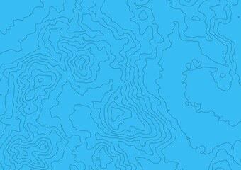 Curvas de nivel sobre fondo solido. Mapa topogr&aacute;fico