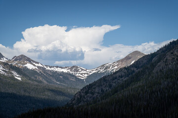 Obraz premium Trail Ridge Road View, Rocky Mountain National Park, Colorado