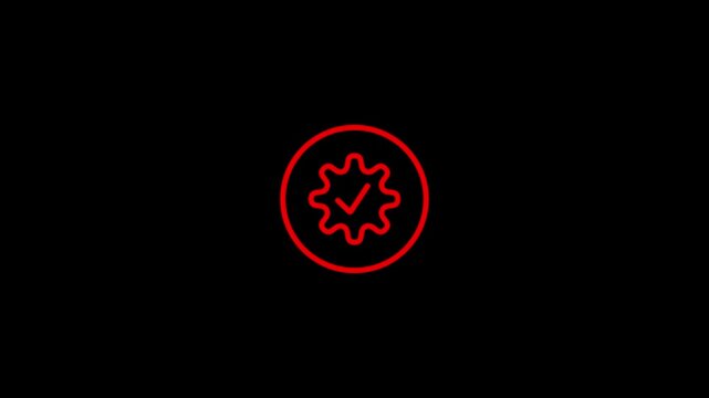 All setting verified icon animation. Animated green check mark in a circle with "All Set" text.