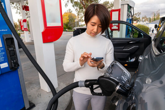pumping gas