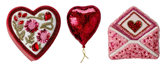 Bright Romantic Essentials for Special Day Gift Art with Heart Shape Designs