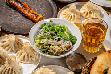 Modern Georgian Restaurant Traditional Lunch Spread