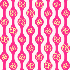 Abstract Floral Pattern Vector Seamless Pattern