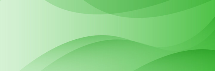 Green Abstract Wave Background With Smooth Gradient Curves For Clean Modern Design
