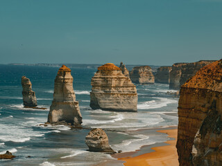 12 Apostles Coastal Landscape on Great Ocean Road, Victoria, Australia