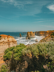 12 Apostles Coastal Landscape on Great Ocean Road, Victoria, Australia