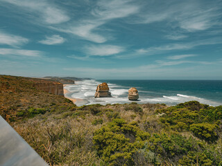 12 Apostles Coastal Landscape on Great Ocean Road, Victoria, Australia