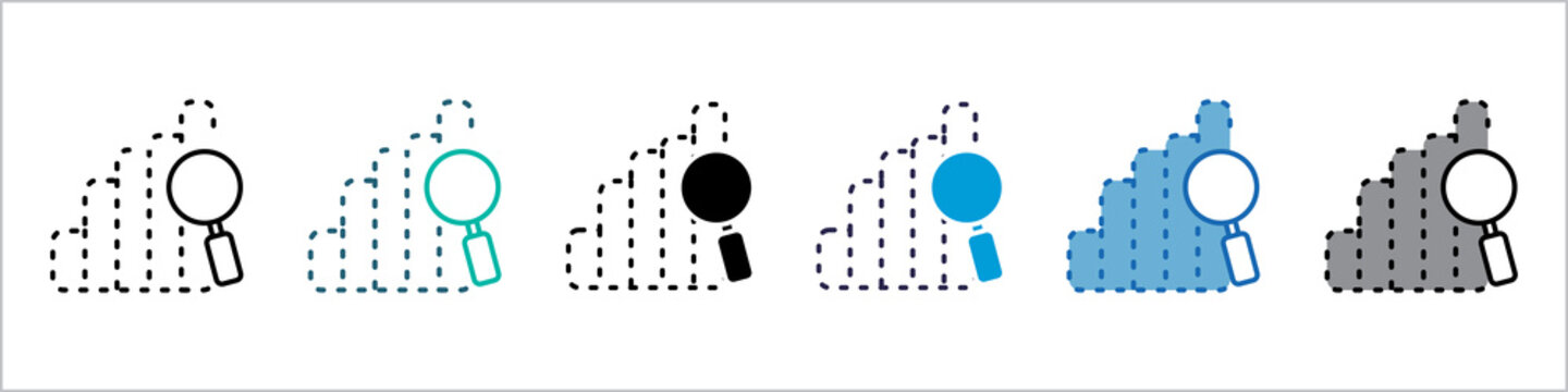 Predictive Analytics Single Icon Set Multistyle