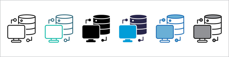 Server Single Icon Set Multistyle