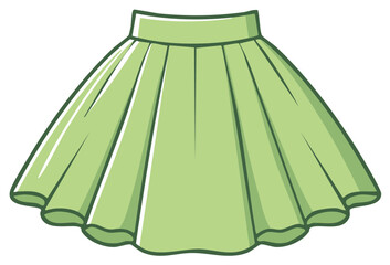 Pleated Flare Skirt Outfit Fashion Casual Clothing