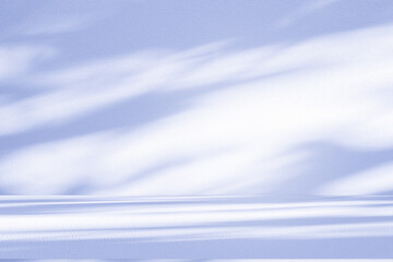 Wall interior background, studio and backdrops show products.with shadow from window color white...