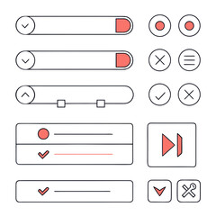 Professional UI UX Design Icons for Application Development