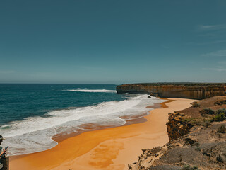 London Bridge Coastal Landscape on Great Ocean Road, Victoria, Australia