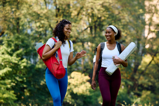 Handsome women go to practice yoga