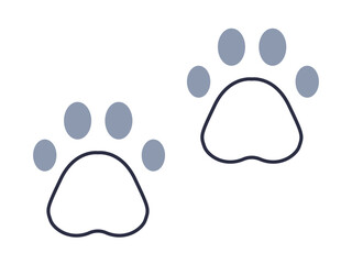 Animal track icon. Zoo icon outline. Simple vector illustration in modern thin line style.