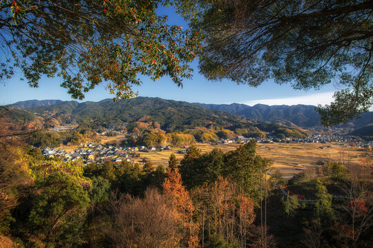 Asuka Village, Nara Prefecture, a historic village dating back to Japan's Asuka period.