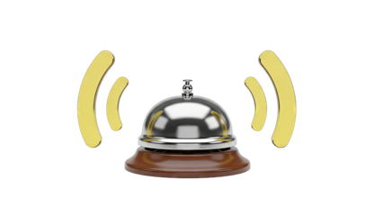 Service Bell with Sound Waves