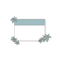 Botanical-style frame.
