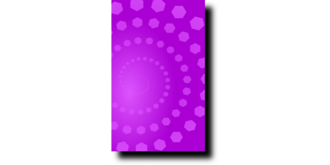 Purple Abstract Background with Geometric Hexagon Spiral Pattern, Elegant Vector Illustration for Luxury Branding and Tech