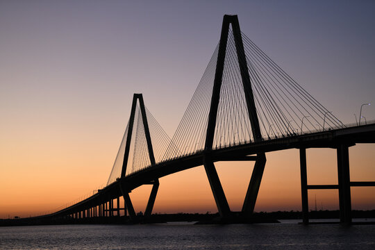 The Ravenl Bridge In Charleston, South Carolina 