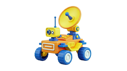 Cartoon Rover with Satellite Dish