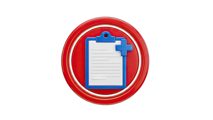 Clipboard with Plus Sign Icon