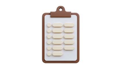 3D Checklist Clipboard Icon