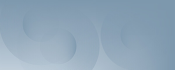 Abstract minimalist banner background, pastel colorful, blue and white gradations. Circle effect style geometric simple art