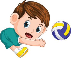 boy playing with ball