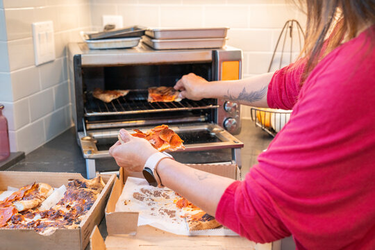 pizza leftovers oven