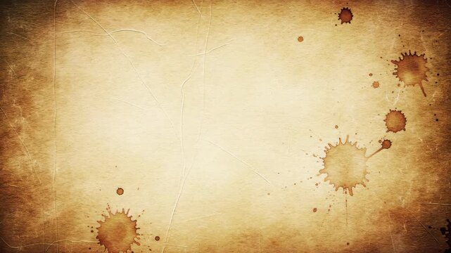 Vintage Grunge Paper Background with Stains and Textured Edges.