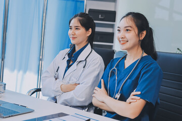 Portrait of two dedicated doctors