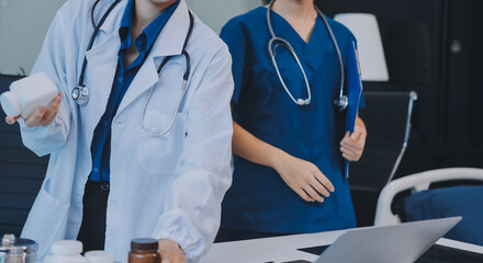 Portrait of two dedicated doctors