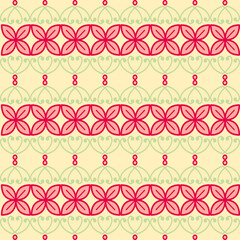 Seamless floral pattern collection featuring abstract botanical flowers and organic flowing shapes. Decorative repeating design with a modern vintage color palette, suitable for textile, fabric