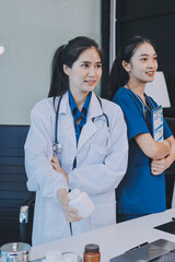 Portrait of two dedicated doctors