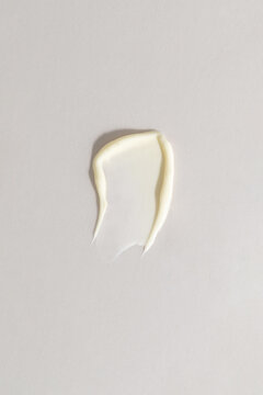 Creamy Substance Displayed on a Flat Surface for Texture Study